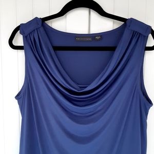 Apostrophe Drap Front Blouse Tank, Size M